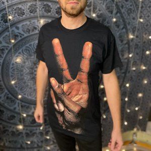 "Deuces" black graphic T-shirt (S/M/L/XL)